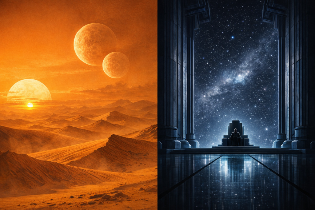 Duna e Fundação: o mesmo potencial, destinos opostos